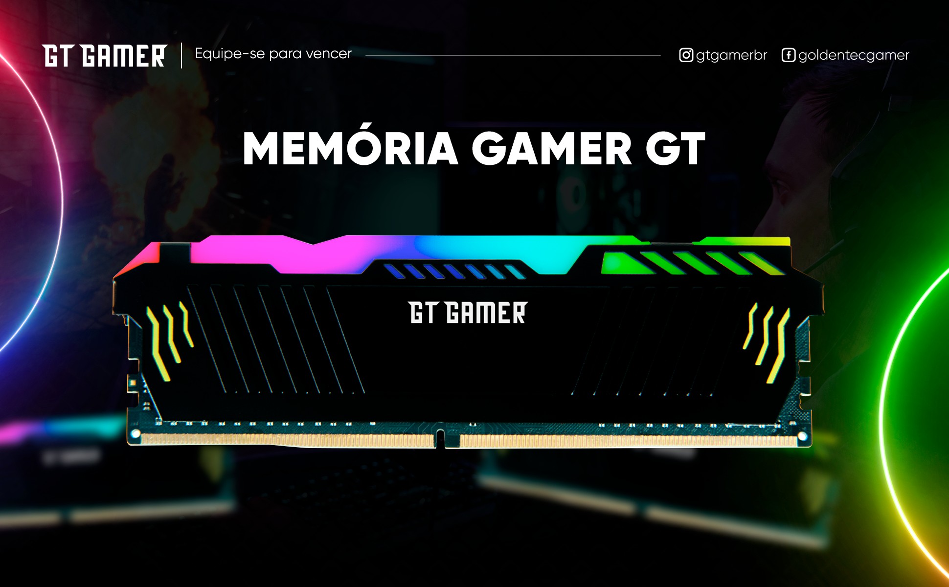 Memória Gamer DDR4 Goldentec